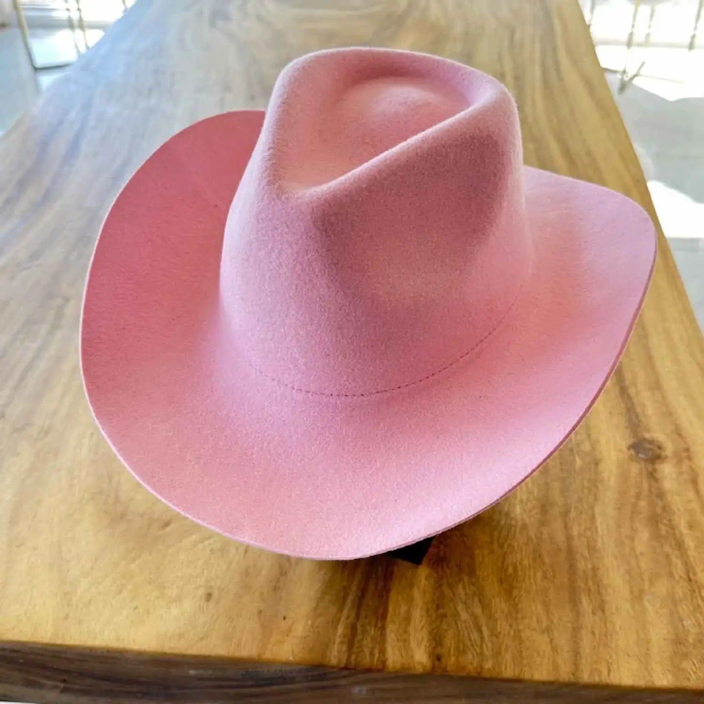 Makray Wool Cowboy Hat- Pink