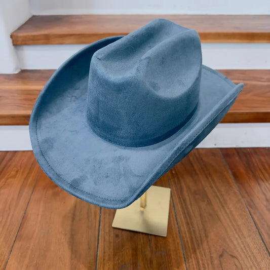 Denim Suede Cowboy Hat