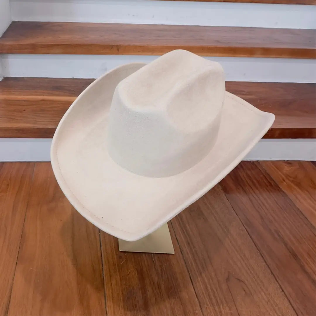 Bennett Suede Cattleman Cowboy Hat- Stone