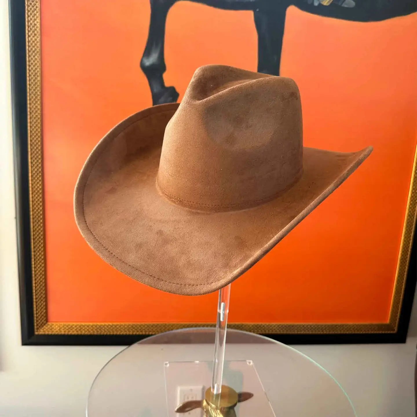 Molly Suede Cowboy Hat- Brown