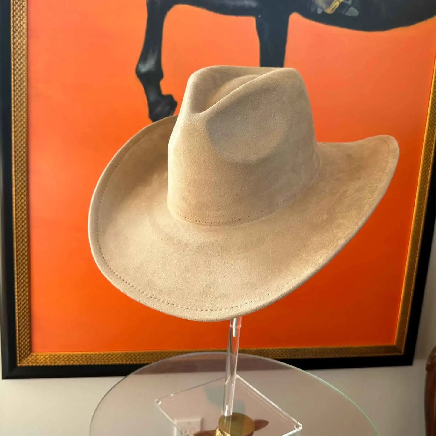 Molly Suede Cowboy Hat- Camel