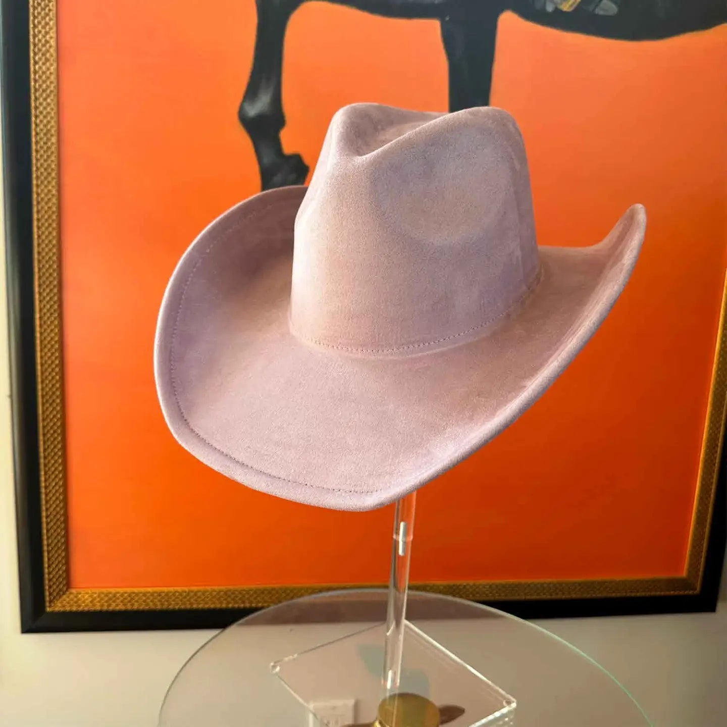 Molly Suede Cowboy Hat- Mauve