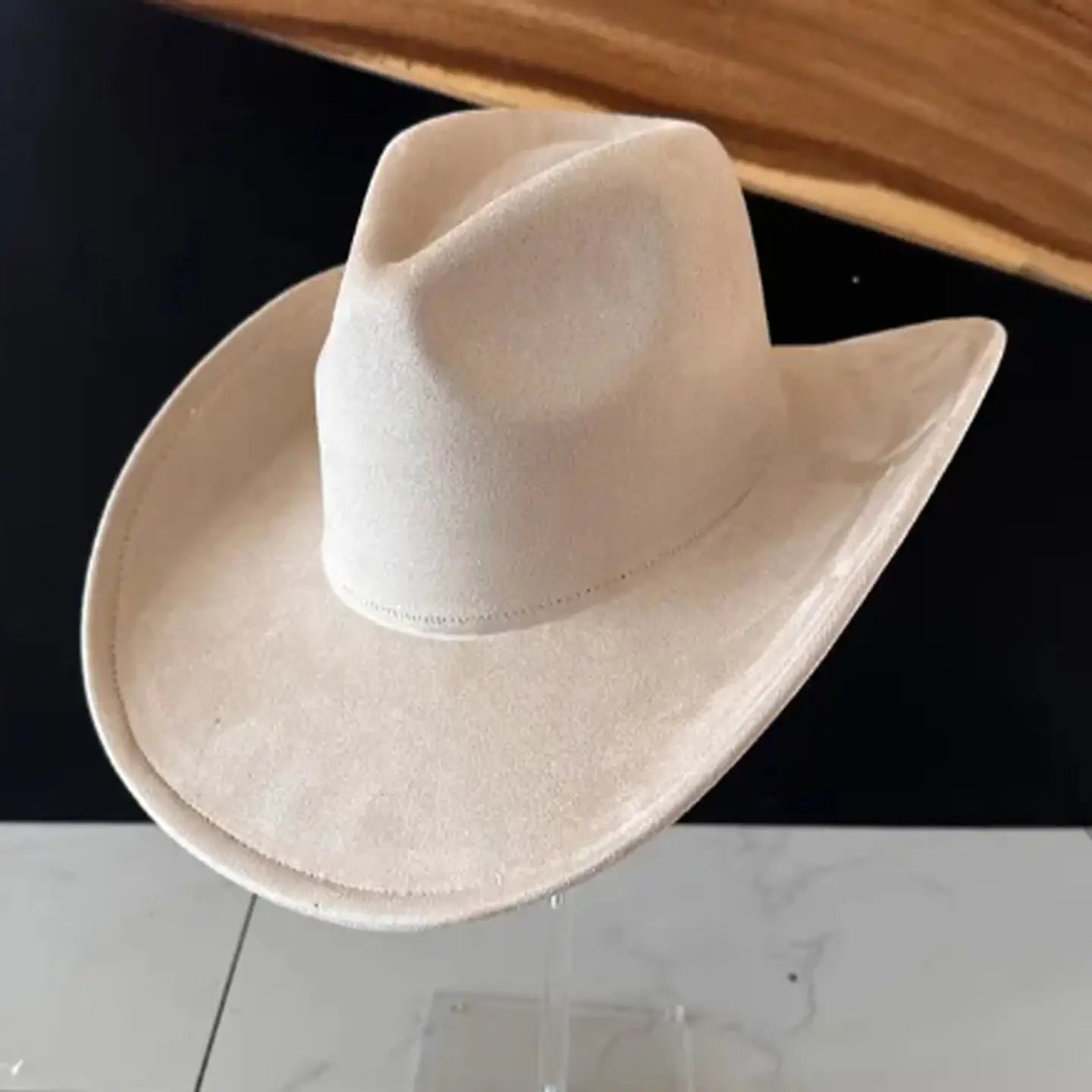 Molly Suede Cowboy Hat- Stone