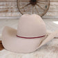 Lane Stitch Beaded Hat Band- Maroon