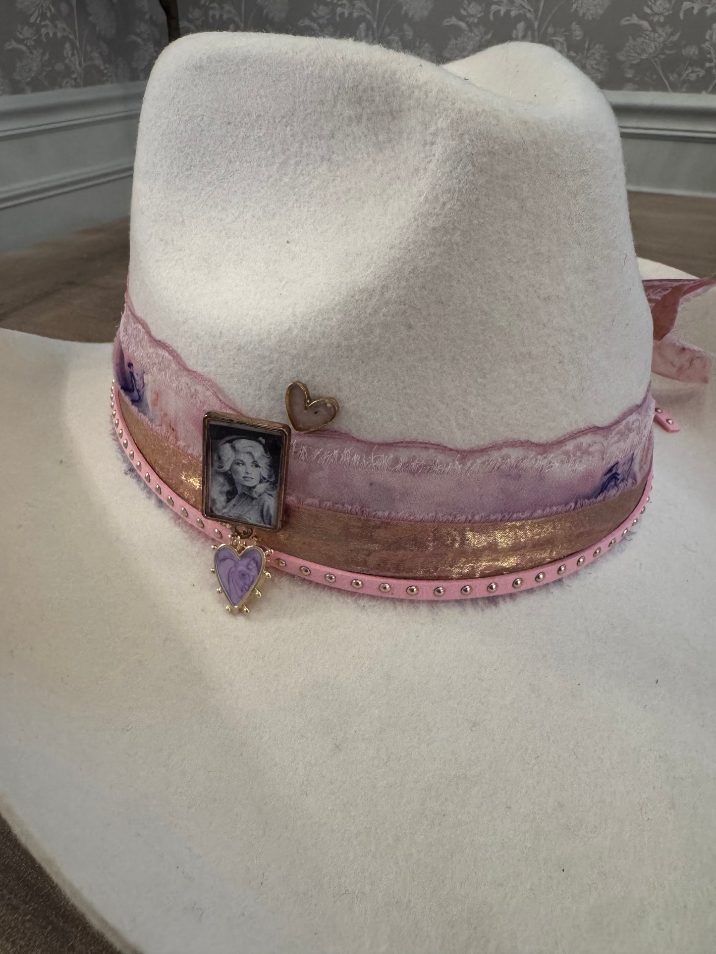 “The Dolly”  Custom Hat- Ivory Wool