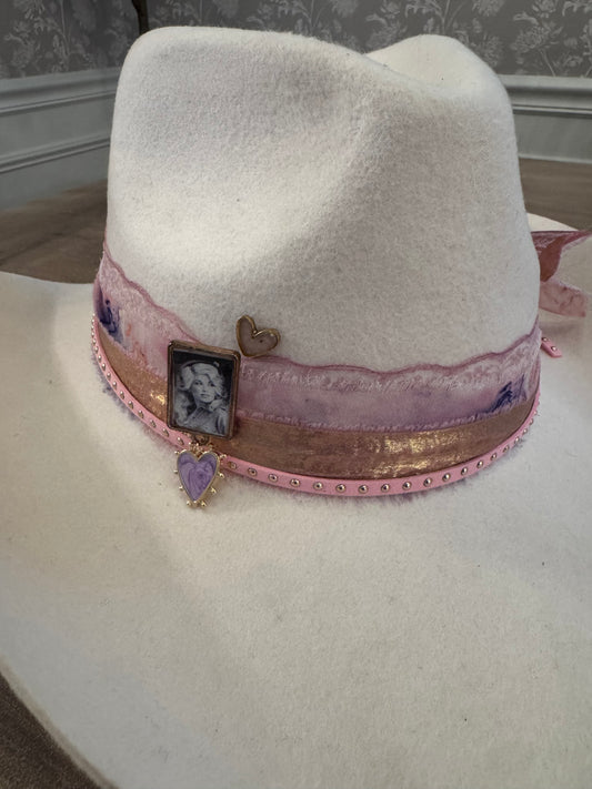 “The Dolly”  Custom Hat- Ivory Wool