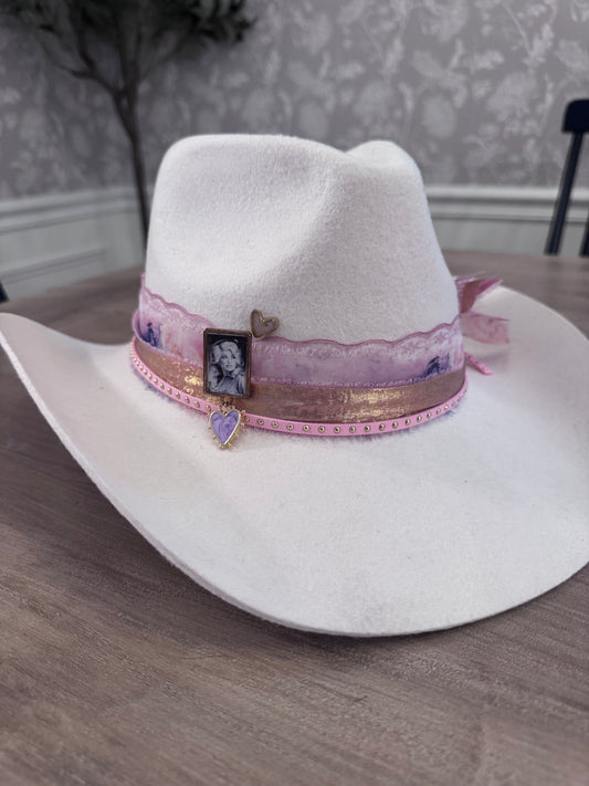 “The Dolly”  Custom Hat- Ivory Wool