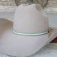 Pale Blue Lane Stitch Beaded Hat Band