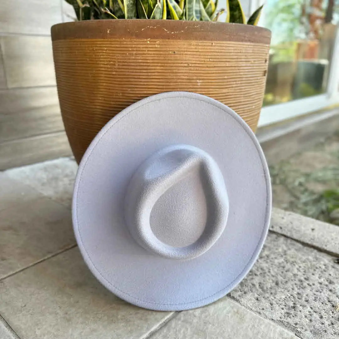 Sydney Felt Rancher Hat- Light Blue