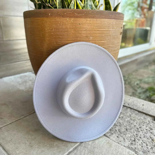 Sydney Felt Rancher Hat- Light Blue