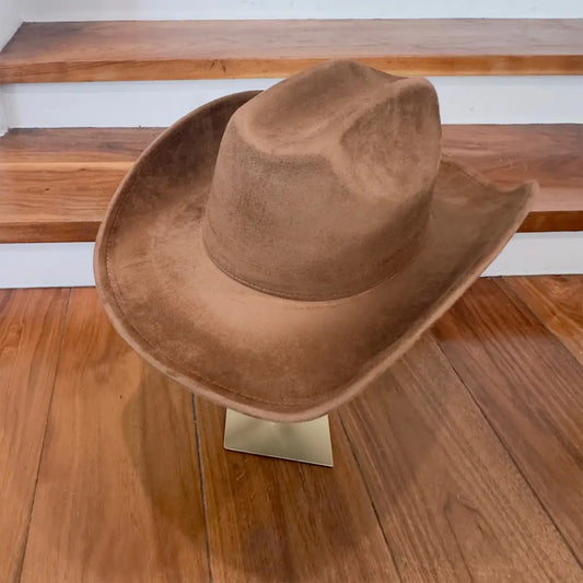 Bennett Suede Cattleman Cowboy Hat- Light Brown
