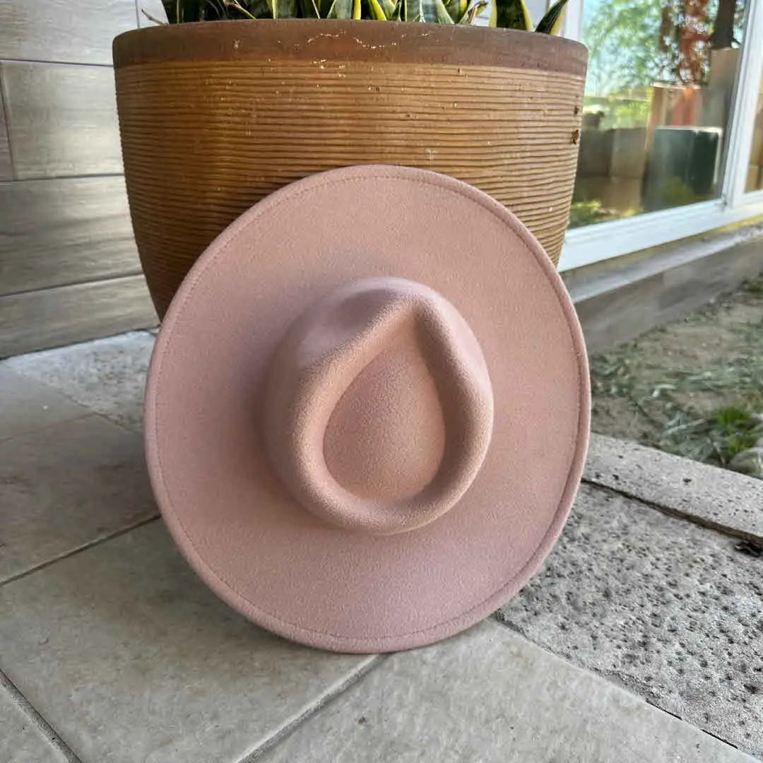 Sydney Felt Rancher Hat- Taupe
